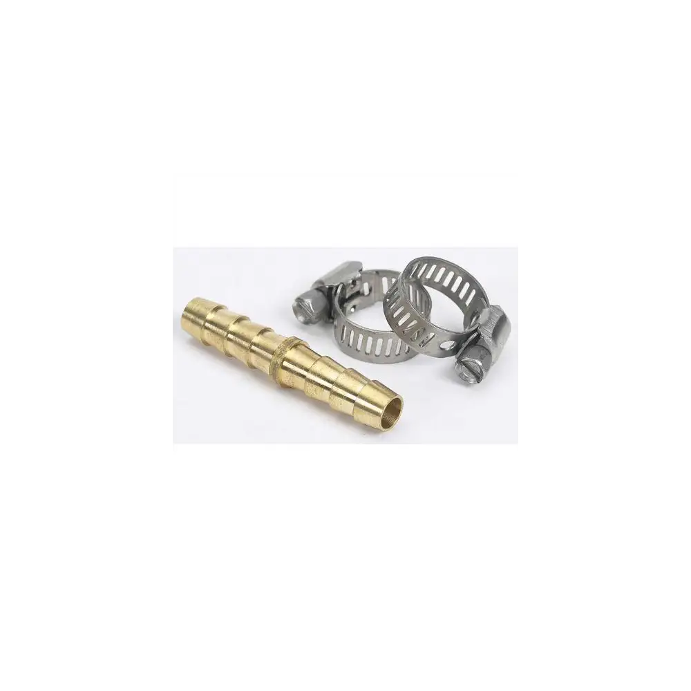 1/4" Brass Hose Mender w/ Stainless Steel Clamps - MOE033211-10-1